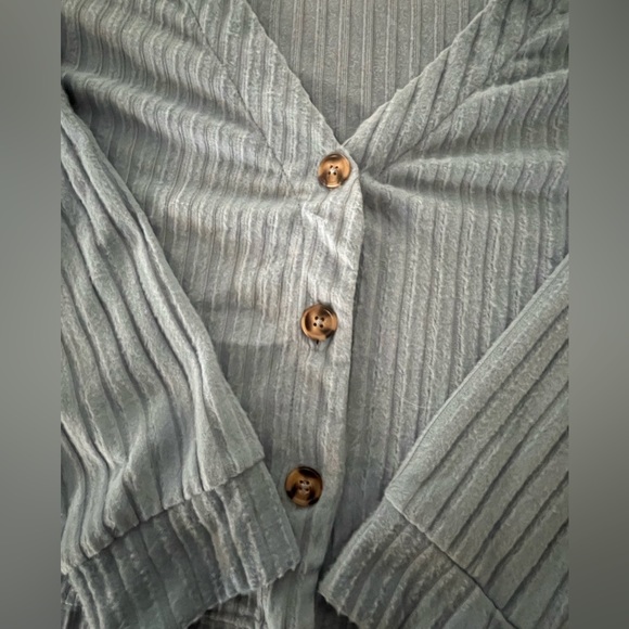 SO Cropped Cardigan Button Front - Juniors Plus XXL - Blue (NWOT) - Picture 8 of 8